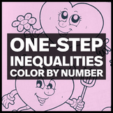 One Step Inequalities - Middle School Math Valentine's Day
