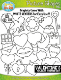Valentine's Day Picture Shapes Clipart {Zip-A-Dee-Doo-Dah 