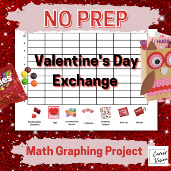 Preview of Valentine's Day Homework Math Candy & Treat Graphing Activity- No Prep Activity