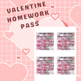 Valentine's Day Homework Pass