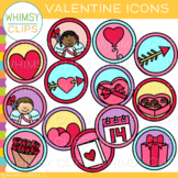Happy Valentine's Day Icon Symbols Clip Art