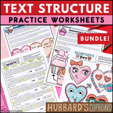Valentine's Day - Identify Text Structure Worksheets w/ Gr