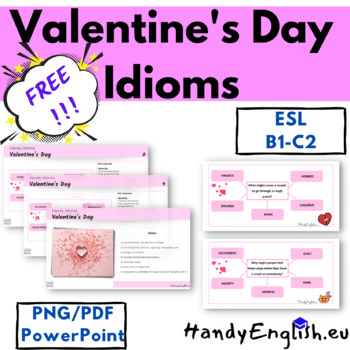 Preview of Valentine's Day Idioms: Vocabulary, Speaking, Writing activity for FCE CAE