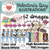 Valentine’s Day Illustrations Clipart by Clipart That Cares