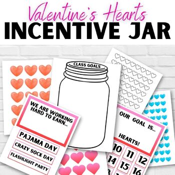 Preview of Valentine’s Day Incentive Chart Whole Class Behavior Management