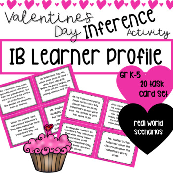 Preview of Valentine's Day Inference Activity IB PYP Learner Profile Attributes SEL