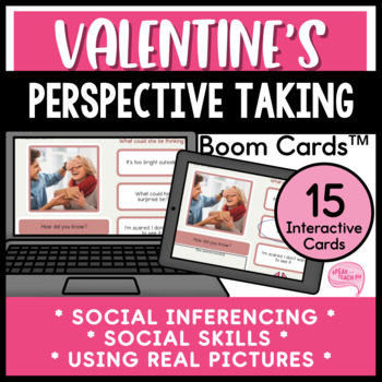 Preview of Valentine's Day Inferencing and Perspective Taking Social Skills Boom Cards™