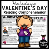 Valentine's Day Informational Text Reading Comprehension W