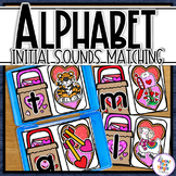Valentine's Day Initial Sound & Alphabet Matching Activity