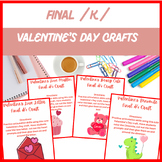 Valentine’s Day Initial /k/ Artic Crafts - Color, Cut, Pas