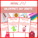 Valentine’s Day Initial /t/ Artic Crafts - Color, Cut, Pas