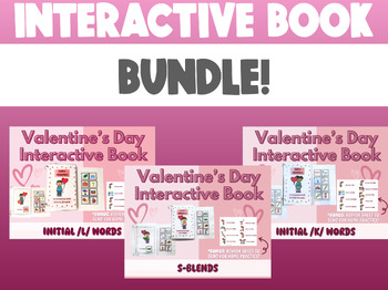 Preview of Valentine's Day Interactive Adapted Articulation Speech Therapy Books