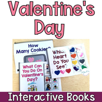 Preview of Valentine's Day Interactive Books (Adapted Books For Special Education)