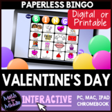 Valentine's Day Interactive Digital Bingo Game - Distance 