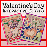 Valentine's Day Interactive Glyphs | Art + Writing Activities