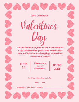 Preview of Valentine's Day Invite