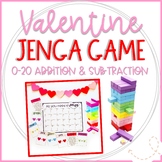 Math Jenga Game for 0-20 Addition & Subtraction Facts with