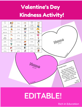 Preview of Valentine's Day Kindness Activity (Pairs well with "Words and your Heart")