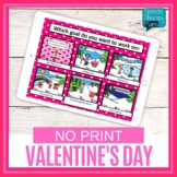 No Print Valentine's Day Language & Articulation Games