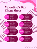 Valentine's Day Lesson Plan Cheat Sheet