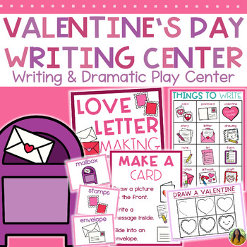 Preview of Valentine's Day Letter Writing Center & Post Office Dramatic Play Center Pack