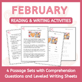 Valentine's Day Reading Passages | Comprehension & Writing