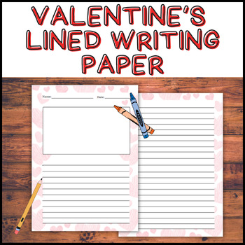 LINED WRITING PAPER FREEBIE INCLUDED  Valentines writing, Letter writing  template, Writing templates