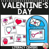 Valentine's Day Literacy Centers - Preschool, Pre-K, Kindergarten