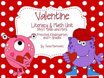 Preview of Valentine's Day Literacy and Math Unit