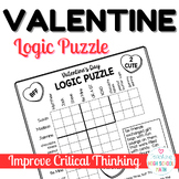 Valentine's Day Logic Puzzle Critical Thinking