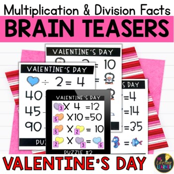 Valentine's Day Logic Puzzles | Multiplication and ...