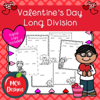 Preview of Valentine's Day Long Division