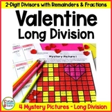 Valentine's Day Long Division with 2-Digit Divisors Activities