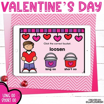 Preview of Valentine's Day Long oo and Short oo Google Slides