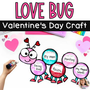 Preview of Valentine's Day Love Bug Craft