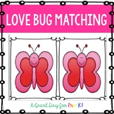 Love Bug Memory/Matching Cards for Preschool, Prek, and Ki
