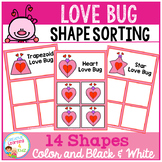 Shape Sorting Mats: Love Bug Valentine's Day