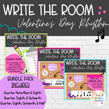 Preview of Valentine's Day "Love-Bug" - Write the Room Bundle: Rhythm
