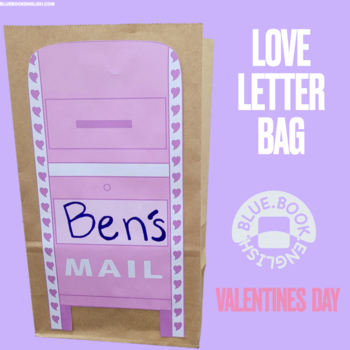 Preview of Valentine's Day Love Mailbox Brown Paper Bag Craft, Printable, No Prep,