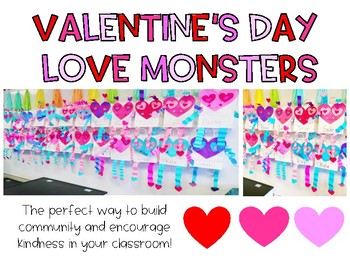 Preview of Valentine's Day Love Monster Craft