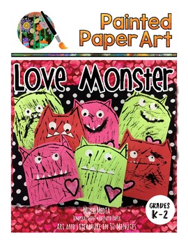 Preview of Valentine's Day: Love Monsters Directed Drawing: Art and Literature