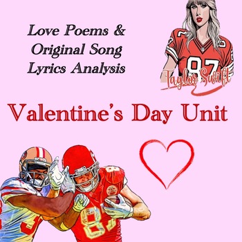 Preview of Valentine's Day Love Poems & Song Lyrics Analysis – Original Taylor Swift Songs