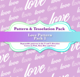 Valentine's Day Love Repeatable Pattern / Background