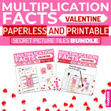 Valentine's Day MULTIPLICATION FACTS Paperless + Printable