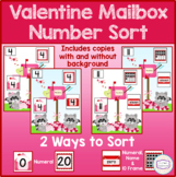 Valentine's Day Mailbox Number Sort