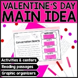 Valentines Day Main Idea & Details Activities | February R