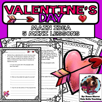 Preview of Valentine's Day Main Idea Mini lessons