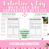 Valentine's Day Main Idea and Supporting Details with R.A.