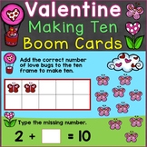 Valentine's Day Math Making Ten Digital Boom Cards