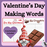 Valentine's Day Making Words Activity/Worksheet